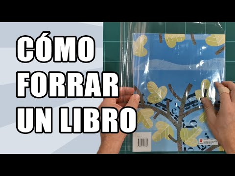 CÓMO FORRAR UN LIBRO - TUTORIAL