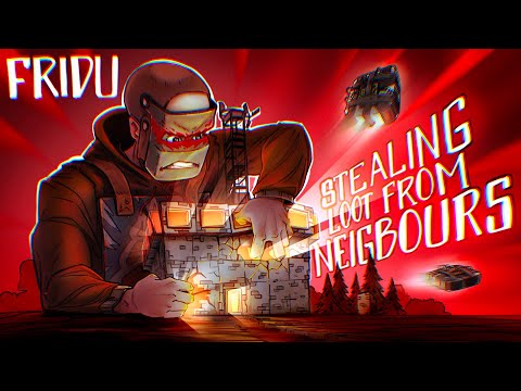 STEALING LOOT from a C4 RAID on our RICH NEIGHBORS | RUST (5 of 8)