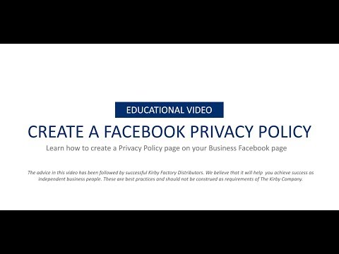 , title : 'How To Create A Facebook Privacy Policy Page'