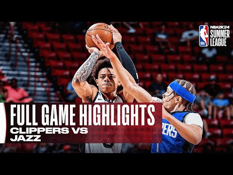 CLIPPERS vs JAZZ NBA SUMMER LEAGUE FULL GAME HIGHLIGHTS