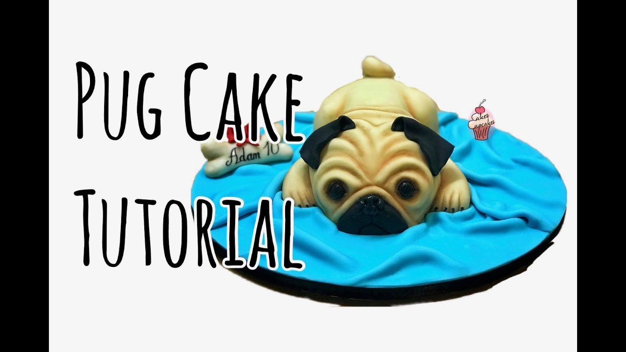Pug cake Tutorial | Dog cake | 3D Cake