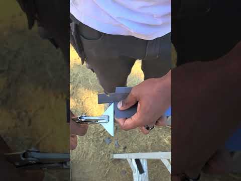 How to make end dams for window head flashing.