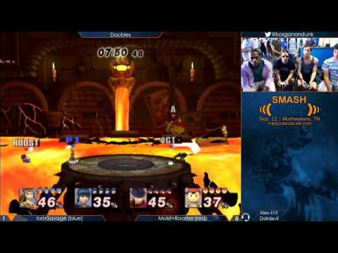 STS:AE -  Iori+Savage (blue) vs  Moist+Rooster (red) - PM Doubles losers semis