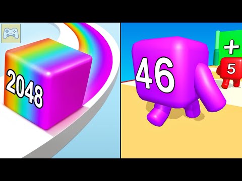 Jelly Run 2048 vs Level Up Numbers ✦ ASMR Gameplay Android iOS • 2048 Number Merge Race Games (3)