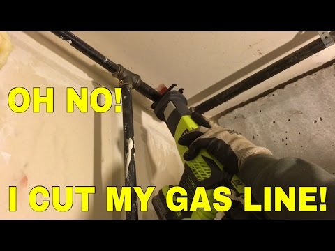 Tying into gas pipe