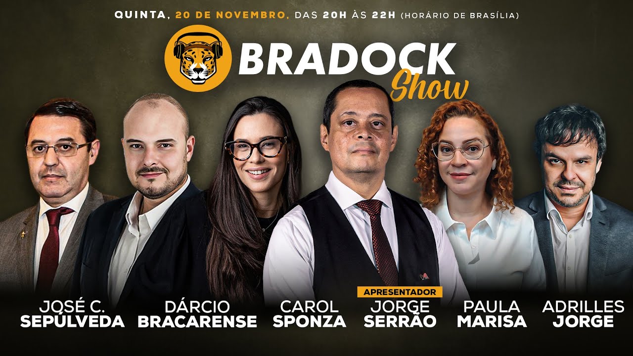 Bradock Show 20/11/25 - Serrão, Carol Sponza, Dárcio, José Sepúlveda, Paula Marisa e Adrilles Jorge