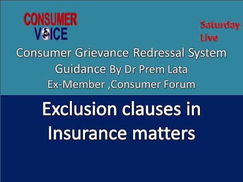 Exclusion clauses in Insurance matters -Understand your Policy
