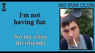 FRANK IERO and the PATIENCE - No fun club [Lyrics in English and Spanish]
