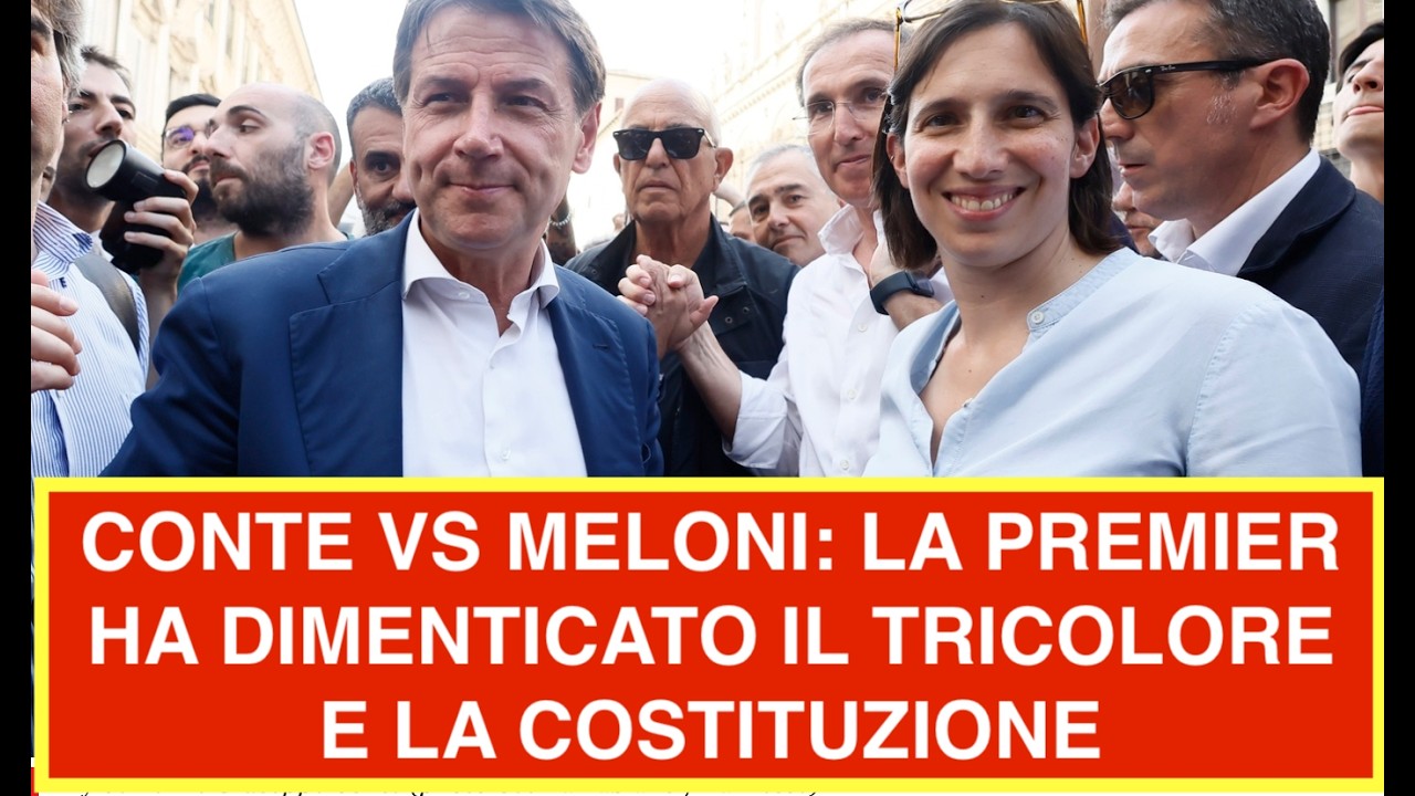 CONTE VS MELONI: LA PREMIER HA DIMENTICATO IL TRICOLORE E LA COSTITUZIONE