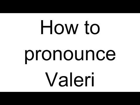 How to Pronounce Valeri (Russian)
