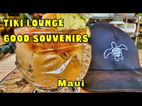 Tiki Lounge e Kihei Shopping, ótimas pizzas e lembranças havaianas, ótimo Kihei Sports Bar.