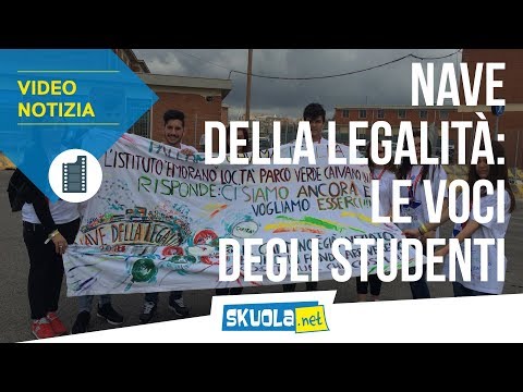 Nave della Legaità: le voci dei ragazzi