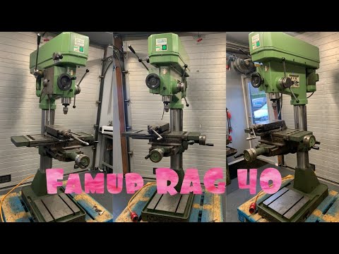 Famup Rag 40 Variomatic Power Feed Drill Press Milling Machine Säulenbohrmaschine