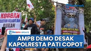 Ratusan Massa AMPB Geruduk Mapolresta Pati, Desak Kapolresta Dicopot Buntut Kasus Kiai Cabul
