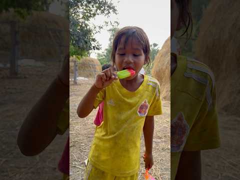 This Fruits Ice-cream is so tasty 🤤 eating by #villagee |#viralvideo #satisfying #fypシ゚