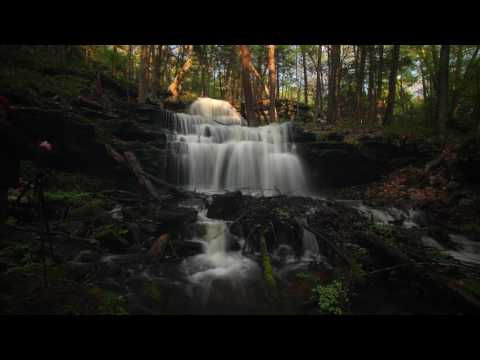 TIME-LAPSE Gunn Brook Falls, Sunderland MA (050617)