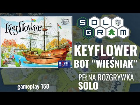 Keyflower | autorski bot "Wieśniak" | pełna rozgrywka solo | zasady gry