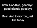 Bear In The Big Blue House GoodBye Song Lyrics