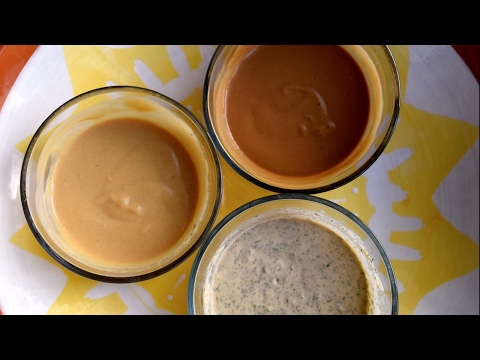 Vegan Tahini Salad Dressing Three Ways