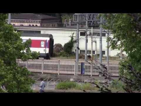 Treni a Monza - Primo EC253 (E656 437+4 carrozze SBB) - 15/06/2014