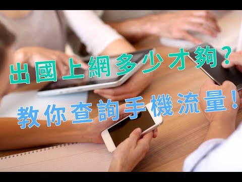 翔翼通訊 -出國上網流量要多少？教你怎麼【查詢手機流量】