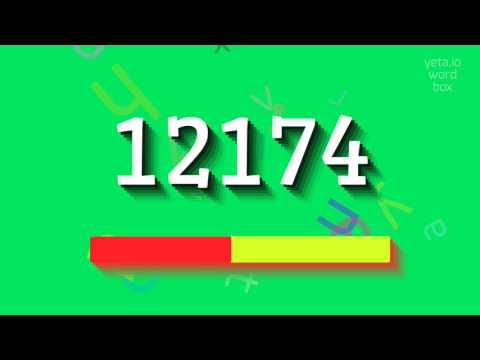 How to say "12174"! (High Quality Voices)