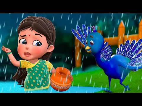 Akash Ghire Megh Koreche | Aye Bristi Jhepe | Bengali Nursery Rhymes for Children | Jugnu Kids