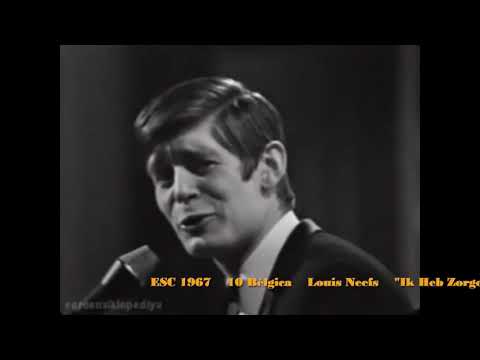 ESC 1967   10 BELGIUM   Louis Neefs   "Ik heb zorgen"   8p   7/17