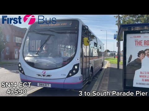 Slow ride | First Bus | SN14 ECT 47590 | 3 to South Parade Pier