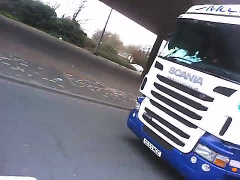 McCulla lorry SC53 MCC - dangerous overtake on a roundabout