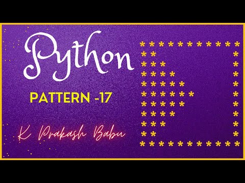 Python Pattern Program 17