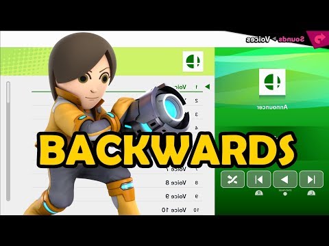 Mii (Female) Voices BACKWARDS - Super Smash Bros Ultimate