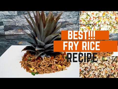 FRY RICE  RECIPE. How to make it TRINI/TRINBAGO  Style