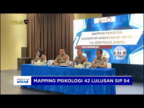 POLDA SUMSEL GELAR MAPPING PSIKOLOGI BAGI 42 LULUSAN SIP ANGKATAN 54 GELOMBANG 2 TAHUN 2025