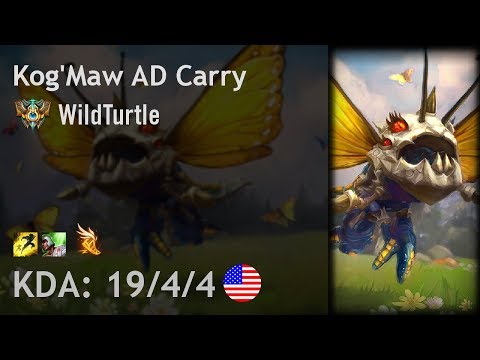 Kog'Maw AD Carry vs Kalista - WildTurtle - NA Challenger Patch 8.1