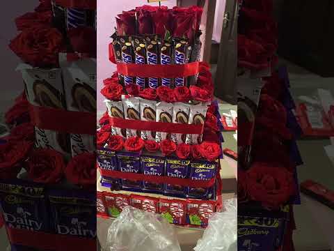 Chocolate tower#hamper #engagement #chocolatetower #chocolate #engagementhamper #shorts #shortvideo
