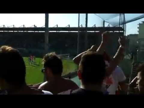 Crotone - Bari 0-0 cori tifosi baresi e festeggiamenti