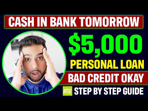 Get $5000 Loan With Bad Credit! Cash In Bank Tomorrow | Very Easy Approval
