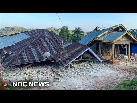 印尼附近發生芮氏規模7.7強震，劇烈搖晃畫面曝光！ (Powerful 7.7-magnitude earthquake causes intense shaking near Indonesia)