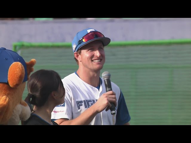 【ファーム】 北海道日本ハム・スティーブンソン選手 ヒーローインタビュー 8月10日 北海道日本ハムファイターズ 対 埼玉西武ライオンズ
