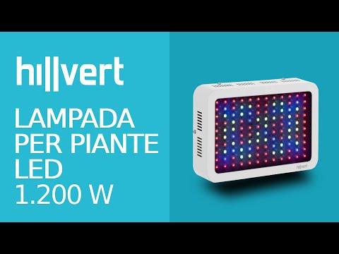 Video - Lampada per piante LED - A+ - 1.200 W - 5.383 Lumen - Irradiazione 1,5 x 1,5 m - 120 lampadine - Ganci inclusi