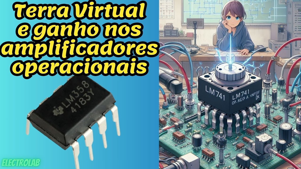 What is virtual ground and gain in an op amp?