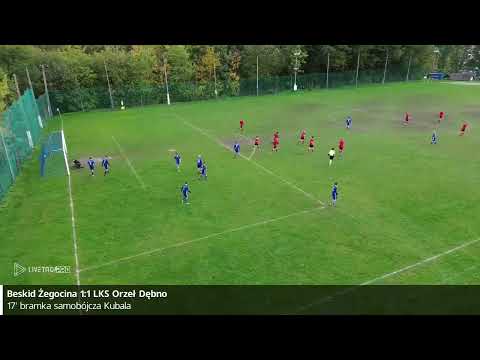 Juniorzy młodsi: Beskid Żegocina 3:2 LKS Orzeł Dębno - bramki