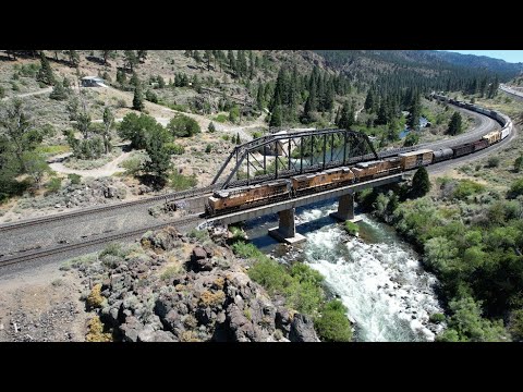 4K: UNION PACIFIC FREIGHT TRAINS On The ROSEVILLE SUB (DONNER PASS) (AUGUST 2023)