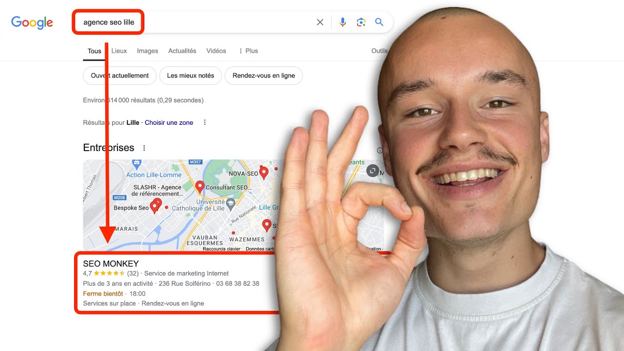 FICHE ÉTABLISSEMENT GOOGLE : ÊTRE 1ER SUR SES MOTS-CLÉS (SEO local)