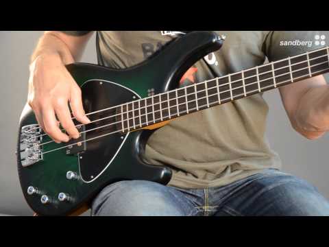 Sandberg Basic 4 bass Brownburst Active/Passive Humbucker Awesome! image 9