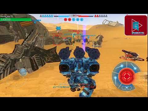 war robots 3.7 test server:  Heavy weapon prototype Flux (New Robot Falcon)