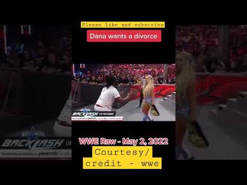 Dana wants to be divorced with Reggie #shorts #shortsfeed #wwe