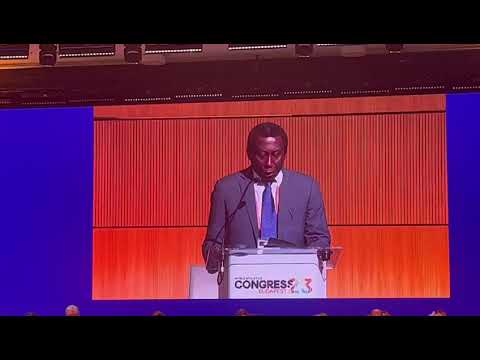 Prof. Francis Dodoo at the 54th World Athletics Congress in Budapest Hungary.