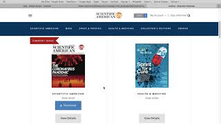 Finding Purchased Scientific American Issues